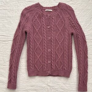 WoolOvers Cable Knit Cardigan